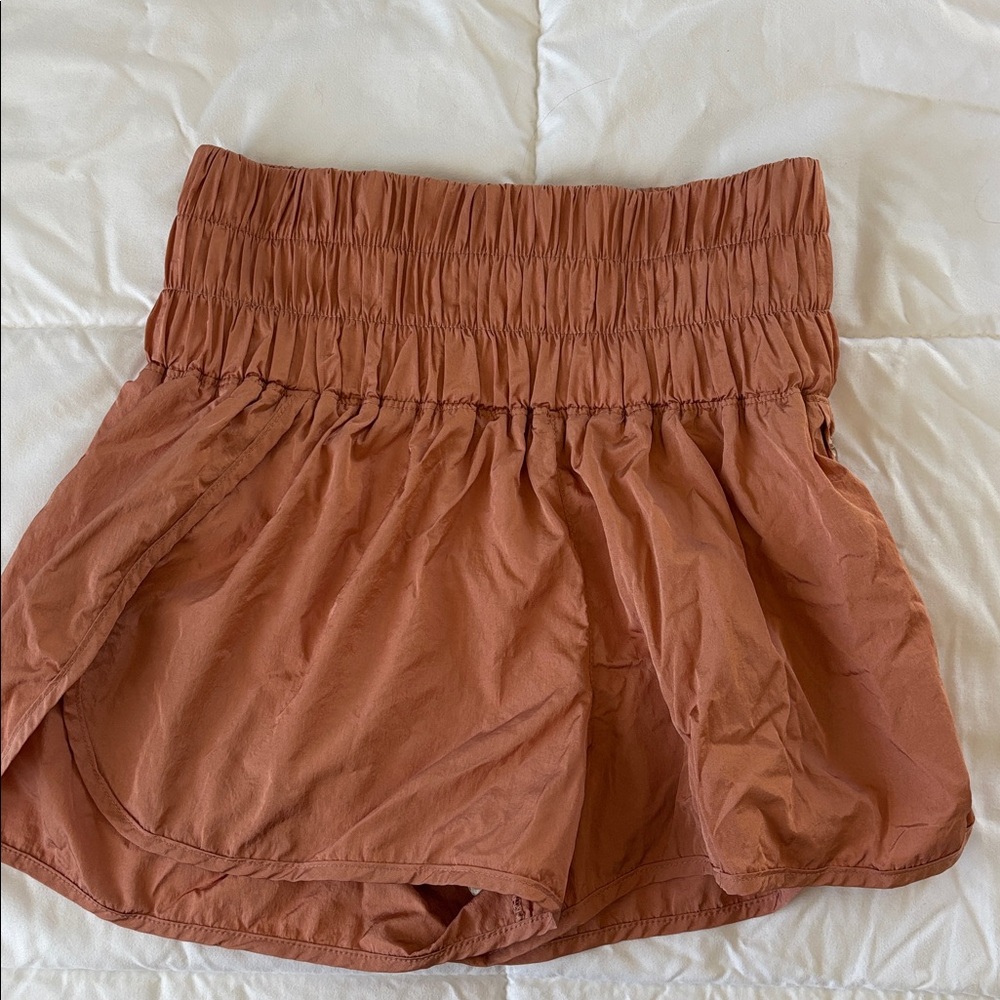 Mauve Orange High-Waisted Shorts from Free People
